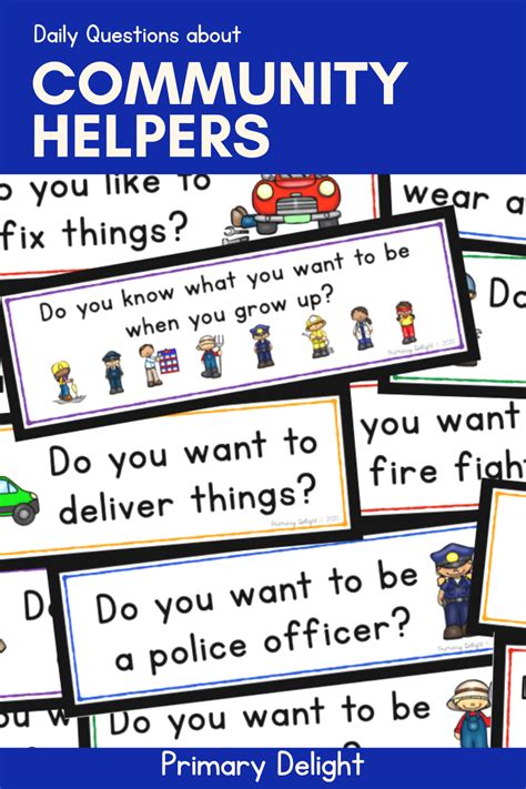 Community Helpers Question Of The Day For Preschool And Kindergarten Community Helpers