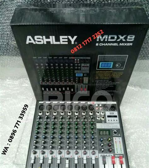 Jual Ashley MDX8 MDX 8 Mixer 8 Channel Bluetooth USB Effect Digital Di