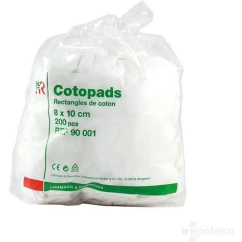 L R Cotopads Rectangles Coton X Cm Non St Rile Pi Ces Achat