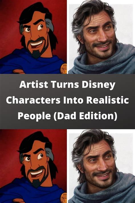 Artist Turns Disney Characters Into Realistic People Dad Edition Artofit