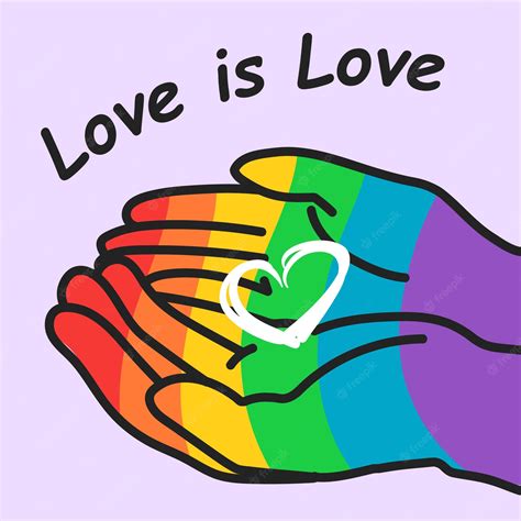 Premium Vector Colorful Vector Lgbtq Pride Month Background Love Is