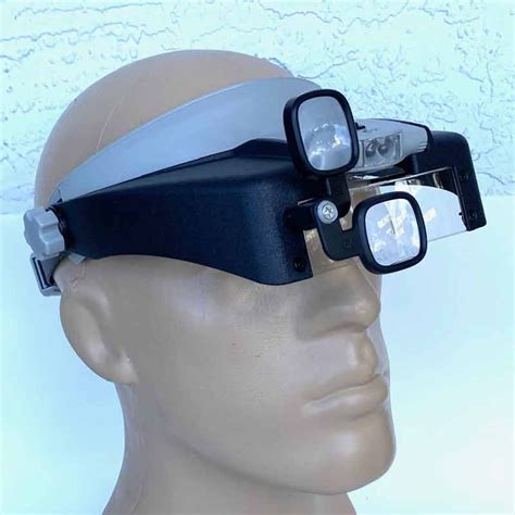 Headband Magnifier Visor Style Center Mounted Led Dual Swivel Eye Loupes One Of Our Most