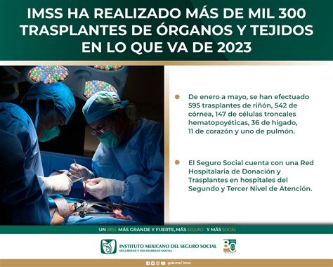 Imss On Twitter Imss Ha Realizado M S De Mil Trasplantes De