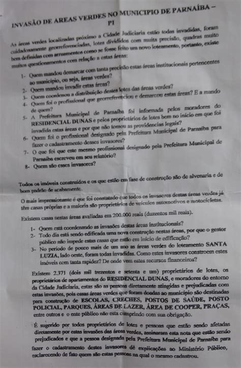 MP PI Abre Procedimento para investigar invasões de terras em áreas