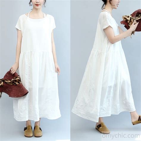 White Cotton Summer Dress에 대한 이미지 검색결과 Casual Cotton Dress Short