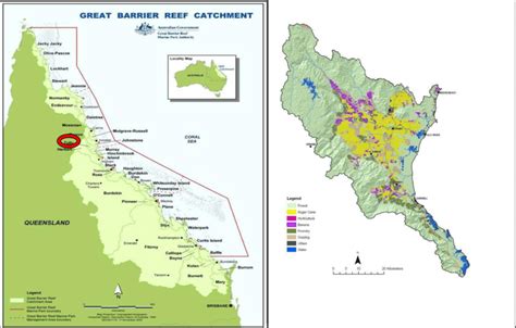 Great Barrier Reef Catchment Basins And The Location Of Tully River Download Scientific Diagram