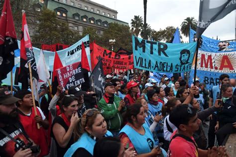 La Marcha Piquetera Federal exigió políticas contra el hambre y la