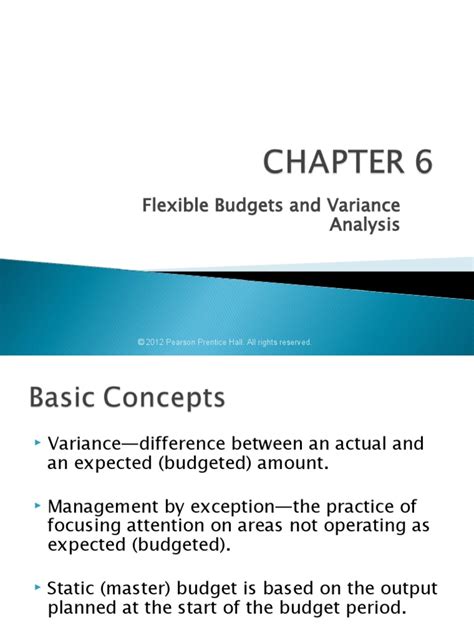 Chapter 6 Flexible Budgets And Variance Analysis Pdf Cost Economics