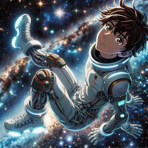 Anime Boy Space Suit Fanart