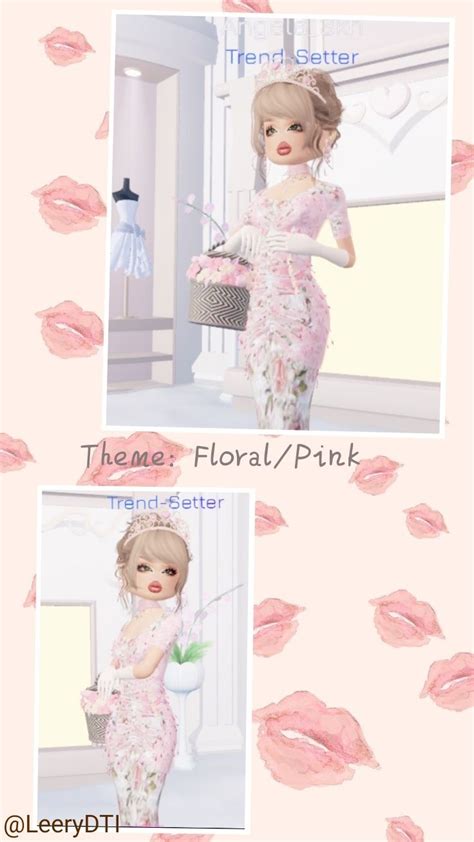 Dti Outfit Floral Pink Di