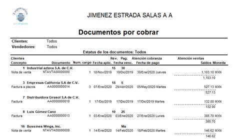 Documentos De Cuentas Por Cobrar Portal De Clientes Siigo Aspel