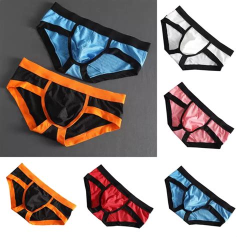 Sexy Mens Briefs Panties Low Waist Bulge Pouch Underwear Boxer Shorts