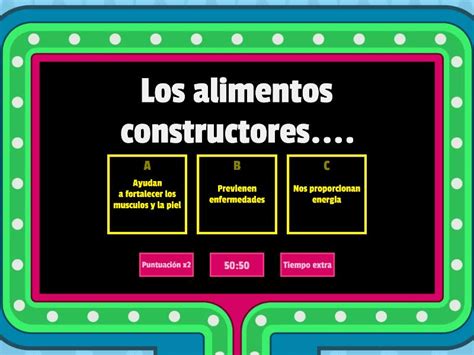 Alimentos Constructores Energ Ticos Y Reguladores Concurso De Preguntas