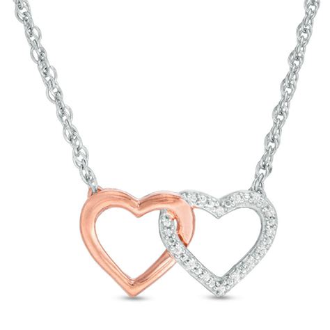 Two Hearts Intertwined Necklace