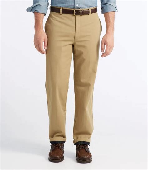 Ll Bean Mens Double L® Chinos Natural Fit Plain Front Flannel Lined Mall Of America®