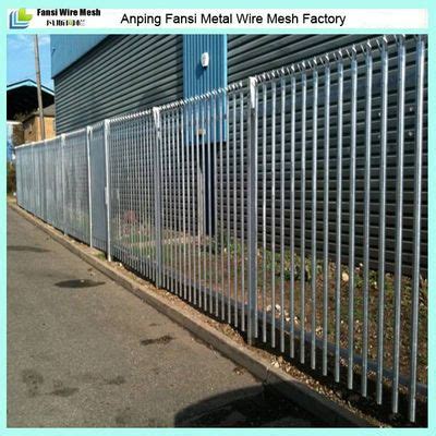 M D Section Steel Palisade Fence Triple Pointed Anping Fansi