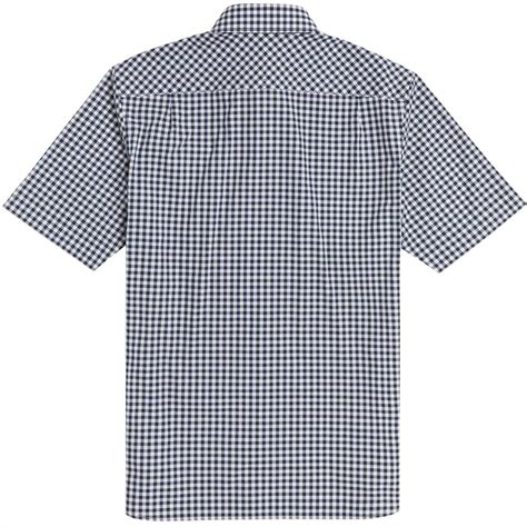 Fred Perry Mod Gingham Short Sleeve Shirt In Carbon Blue