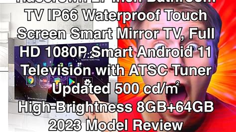 Haocrown 27 Inch Bathroom Tv Ip66 Waterproof Touch Screen Smart Mirror