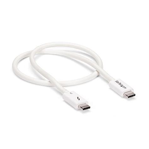 Startech TBLT34MM50CW Cable Thunderbolt 3 USB C Macho Macho 50cm Blanco