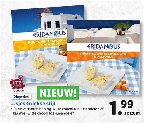 Ijsjes Griekse Stijl Aanbieding Bij Lidl Folders Nl