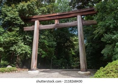 Simple Shrine Torii Gate Stock Photo 2118268430 | Shutterstock