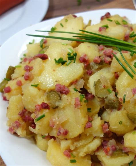 Kartoffelsalat Mit Speck Zwiebeln Und Gurken Meinestube Rezept