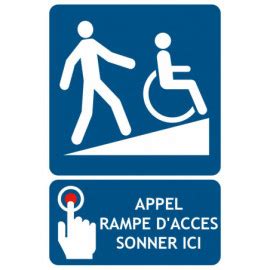 Pictogramme rampe d accès PMR handicapés et accessibilité pour tous