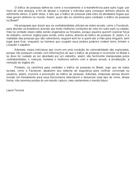 Tráfico De Pessoas Pdf