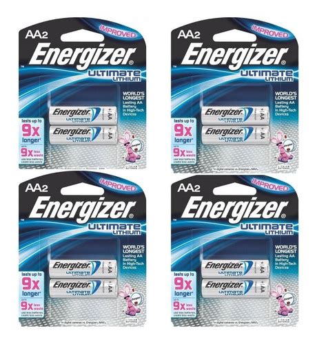 8 Pilha Aa 1 5v Lithium Litio Energizer Ultimate Parcelamento Sem Juros