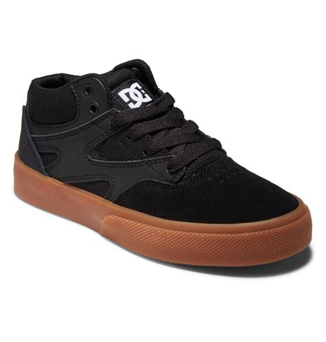 Купить детские Кеды Dc Kalis Vulc Mid Black Gum черный от DC Shoes по