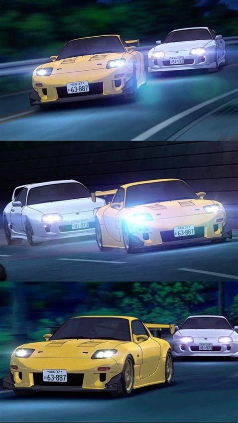 Initial D Supra Vs Rx Wallpaper Initial D Classic Japanese Cars