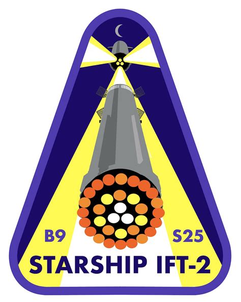 Starship Flight Test IFT 2 Patch Retrorocket Emblems