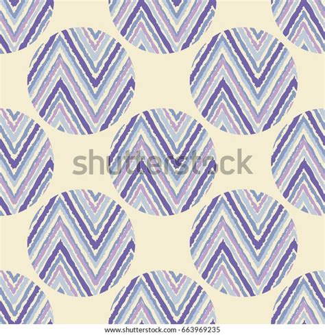 Polka Dot Seamless Pattern Zigzag Texture Stock Vector Royalty Free