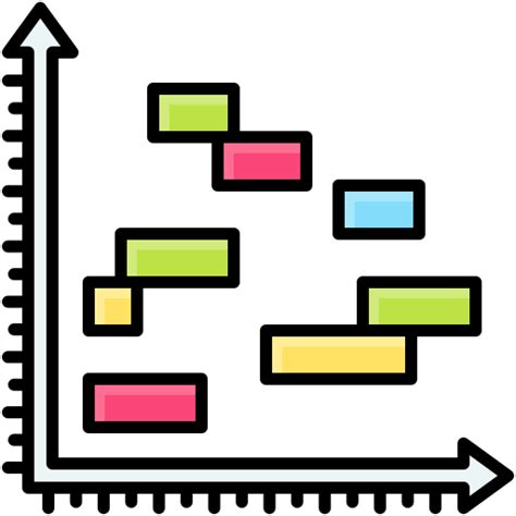 Gantt Chart Generic Color Lineal Color Icon