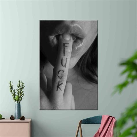 Fuck You Middle Finger Art Middle Finger Wall Decor Sexy Etsy