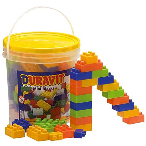 JUEGO DE BLOQUES DURAVIT CHICOS 60 PZAS EN BALDE Polirubro Jam