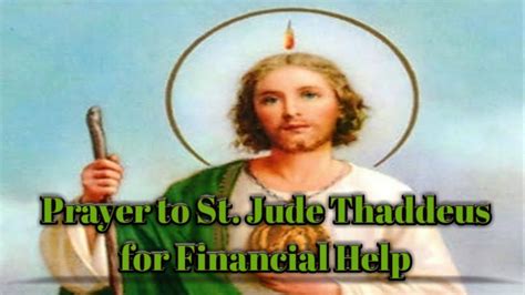 Prayer To Saint Jude Thaddeus For Urgent Financial Help YouTube