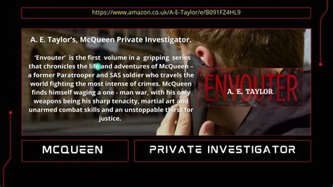 Introducing Mcqueen Private Investigator By Ae Taylor Youtube