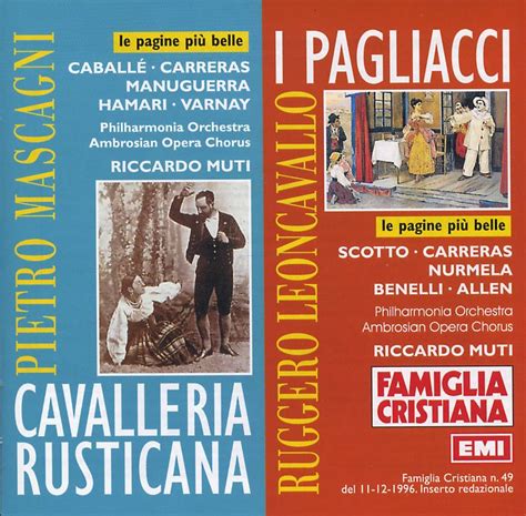 Pietro Mascagni Ruggero Leoncavallo Cavalleria Rusticana I