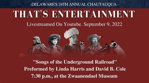 Songs Of The Underground Railroad” — Performance By Linda Harris And