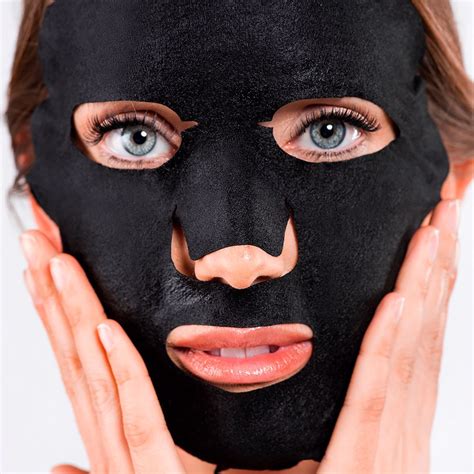 Detox Charcoal Black Tissue Facial Mask Masks Iroha Nature Perfumes Club