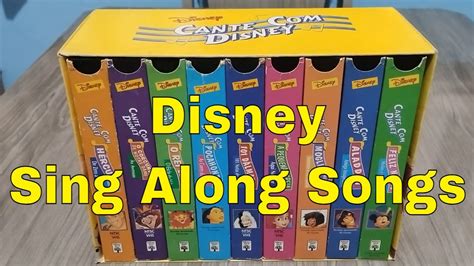 DISNEY S SING ALONG SONGS VHS COLLECTION BILINGUAL EDITION