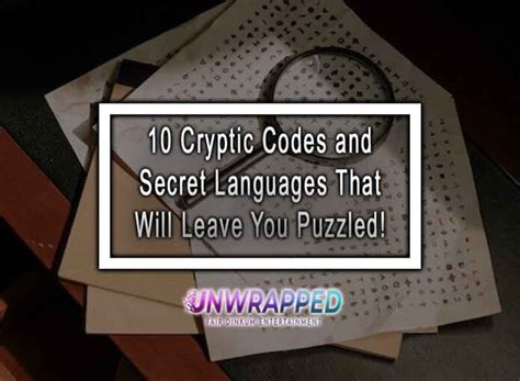 10 Cryptic Codes and Secret Languages That Will Leave You Puzzled!