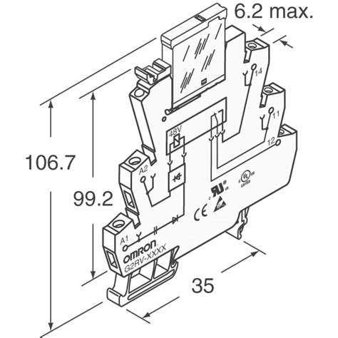 G2RV SL500 AC230 Omron Automation And Safety Relais DigiKey
