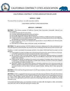 Fillable Online Bylaws Of Orange County Great Park Fax Email Print