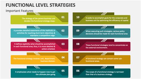 Functional Level Strategies Powerpoint Presentation Slides Ppt Template