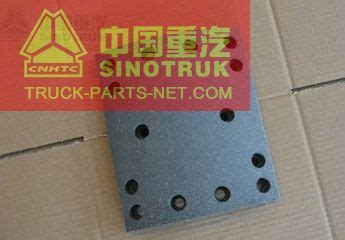 Wg Rear Brake Lining Sinotruk Howo Spare Parts Sinotruk Howo