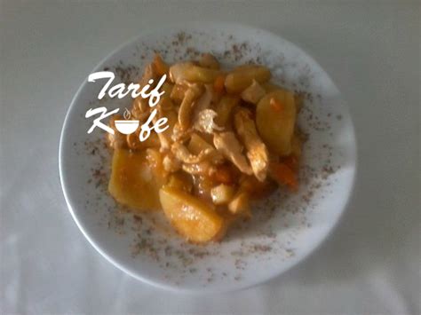 Havuçlu Tavuklu Patates Yemeği Tarif Kafe Resimli Pratik ve Kolay