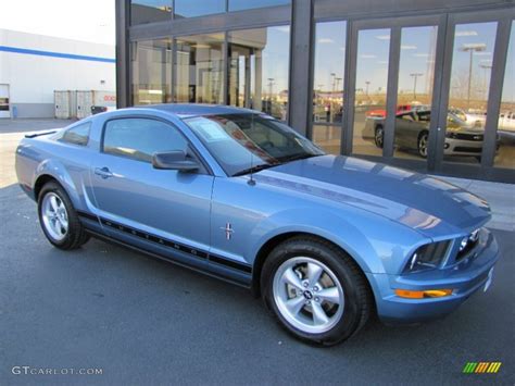 2008 Windveil Blue Metallic Ford Mustang V6 Deluxe Coupe 59117393