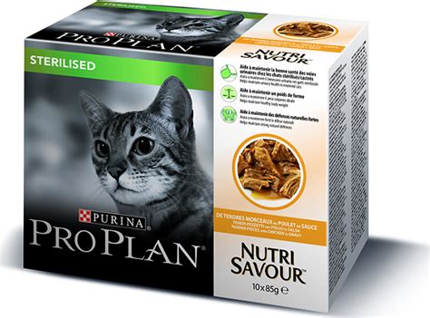 Purina Pro Plan Sterilised Nutri Savour Κοτόπουλο 85gr 10τμχ Skroutz gr